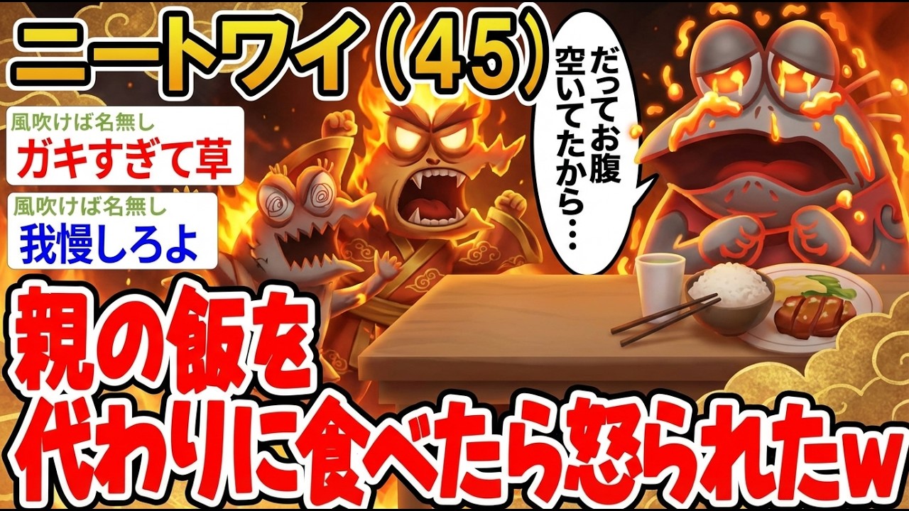 【アホの殿堂】「親の飯を代わりに食べたら怒られたw   【2ch爆笑スレ】