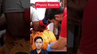 Butt Adjustment - Physio Reacts #physiotherapy #chiropractor #adjustment #weird