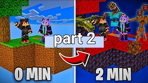 Skyblock, but The Scary Island Changes Blocks Every Minute #M1 legend