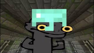 Dancing Toothless meme playing Minecraft