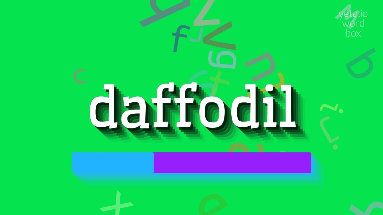 How to say "daffodil"! (High Quality Voices) YouTube