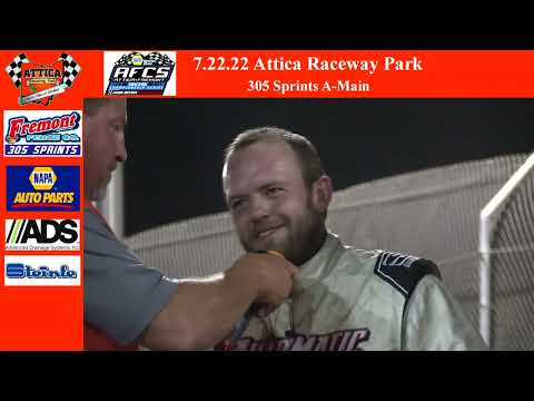 7.22.22 Attica Raceway Park 305 Sprints A-Main