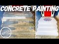 DIY FRONT STAIR TRANSFORMATION // How To Paint Concrete