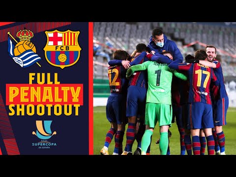 🧤 FULL PENALTY SHOOTOUT of the Spanish Super Cup (Real Sociedad 1-1 Barça) 🧤