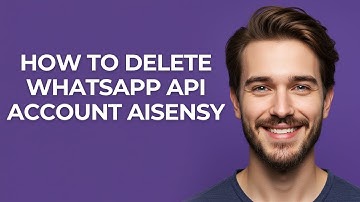 How to Delete Whatsapp Api Account Aisensy - GUIDE!