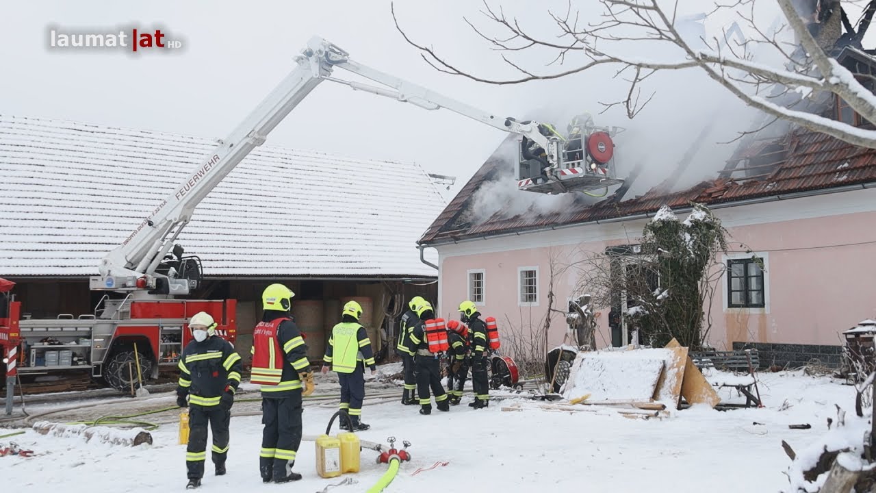 Fünf Verletzte bei Brand eines Wohnhauses in Spital am Pyhrn