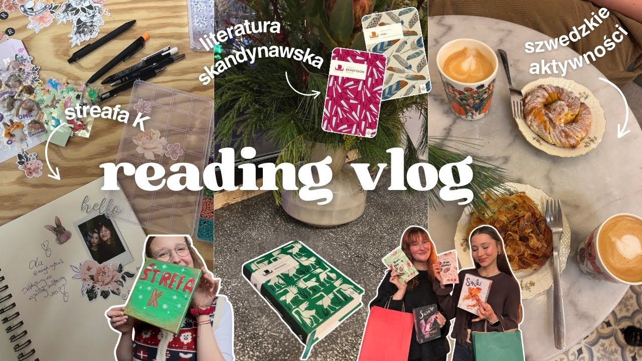 wyczytuję serię skandynawską, szwedzkie aktywności, strefa K | READING VLOG 🇸🇪💖📚👭