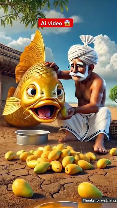 Kisan has golden fish and dadi has red fish and both cry a lot 😭#shorts #shortvideo #ai #aivideo