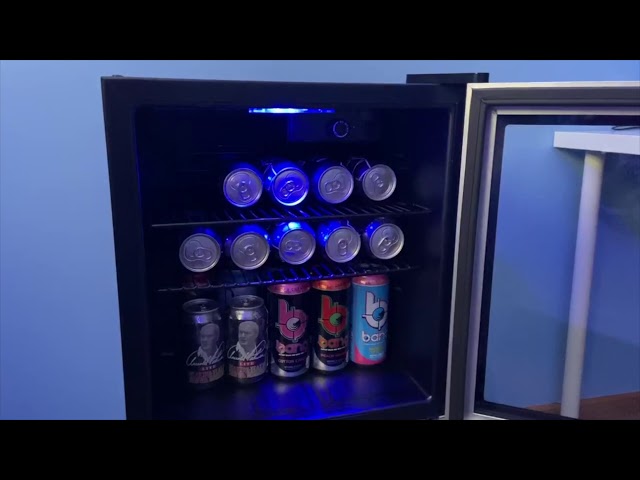 Costway 120 Can Beverage Refrigerator Beer Wine Soda Drink Cooler Mini  Fridge