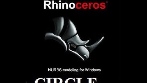 how to use  CIRCLE in rhino 4 basic