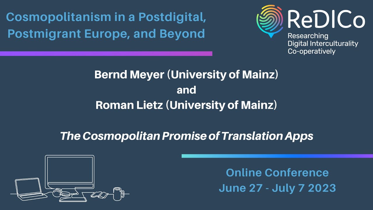 The Cosmopolitan Promise of Translation Apps - Bernd Meyer & Roman Lietz