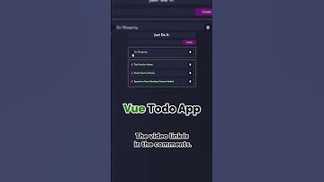 Vue Todo App - VueJS Tutorial