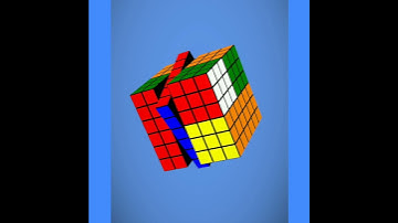 cube in a cube pattern in 6×6 in virtual Rubik