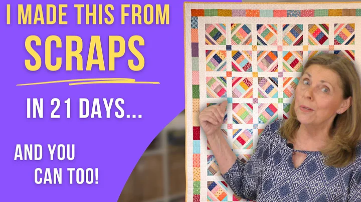 How I Turned Over 550 Fabric Scraps Into a Beautiful Quilt!