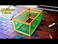 Easy Way To Make Mini Chicken Cage at Home Using Wood and Iron Net | Craft Village
