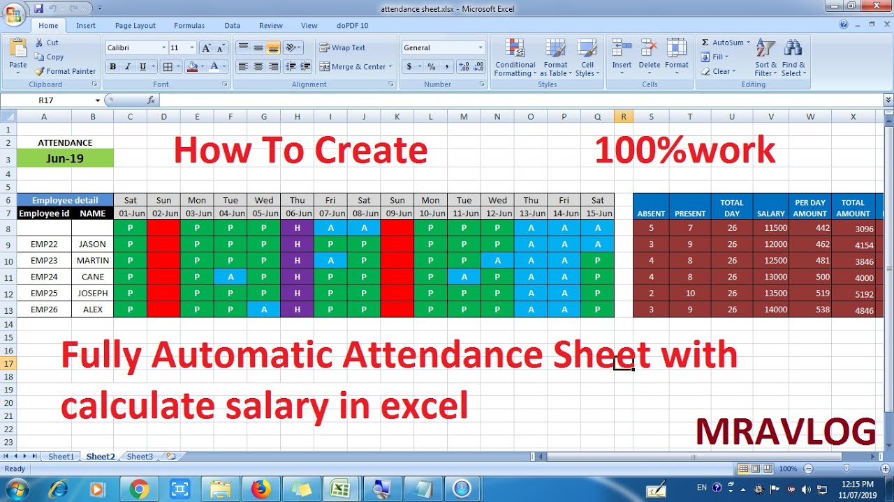 how-to-create-fully-automated-attendance-sheet-attendance-sheet-in