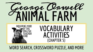 Animal Farm Chapter 5 Vocabulary Games (Crossword Puzzle, Word Search, and More) screenshot 4