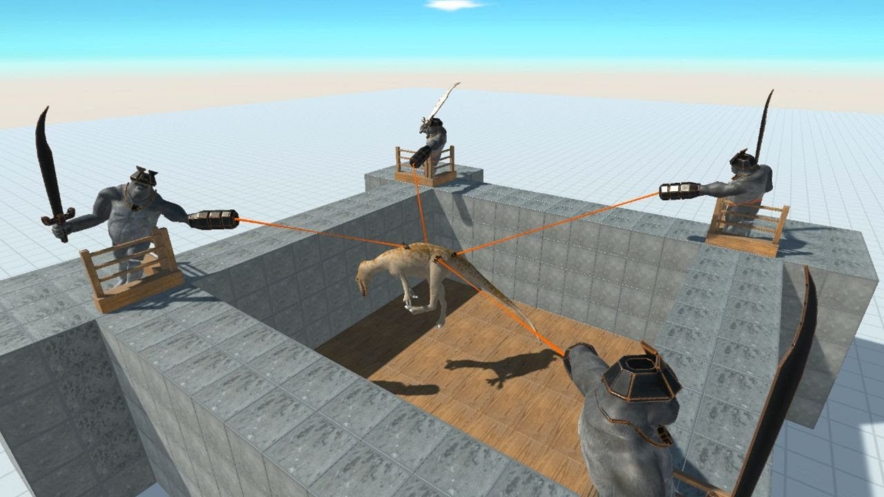 MUTANT APES SCIMITARILLA in Castle vs ALL UNITS Animal Revolt Battle Simulator