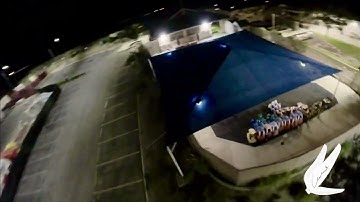 FPV Drone Freestyle at night (TBS source one v5/Caddx Peanut)