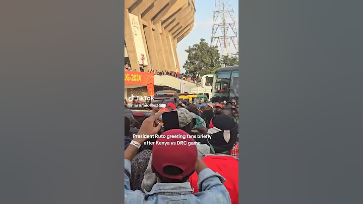 President Ruto greeting fans
