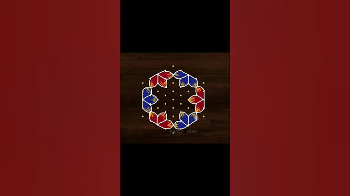 9*5 dots easy and simple rangoli design/ daily kolangal/beautiful kolam#shorts#ytshorts #shortsvideo