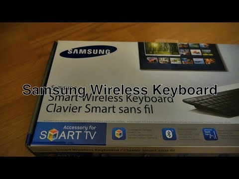 Samsung Wireless Keyboard Bluetooth Smart TV Remote Control w/ QWERTY & Trackpad Mouse For Mac / PC