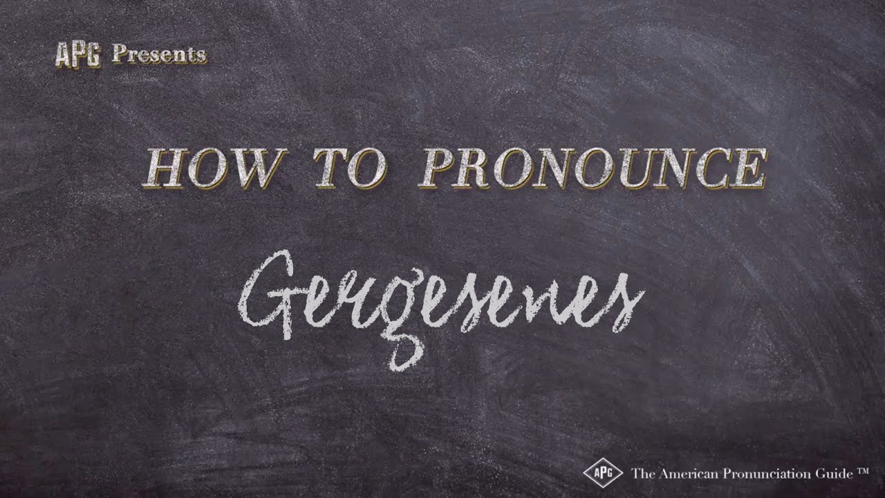 How to Pronounce Gergesenes (Real Life Examples!)
