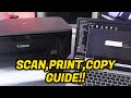 CANON MG3600: How To Scan, Print, Copy Review A Step-by-Step Guide