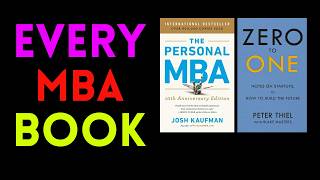 Every Mba Book Explained In One Sentence