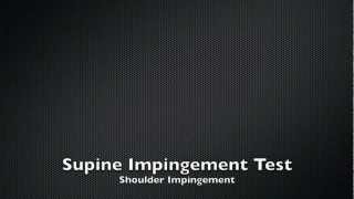 Supine Impingement Test