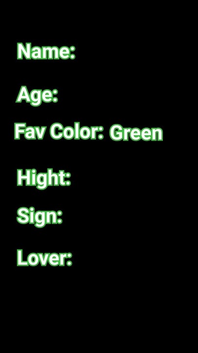 My Name My Age My Favorite Color Lyrics My name my age my favorite color - YouTube