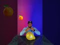 Orange Peel vs Balloon 😱 | Balloon Burst Experiment #experiment #since #shorts  #ballonexperiment
