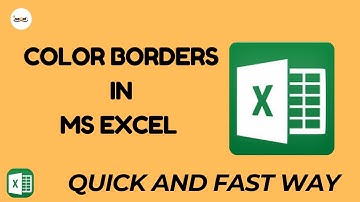 How to Apply Borders and Change Border Colors in Excel (Easy Tutorial)