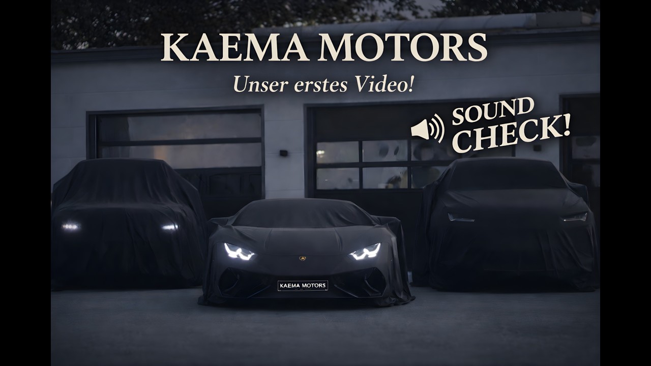KAEMA MOTORS - Unser erstes Video! SOUND CHECK: G63 AMG, Urus Performante & Huracán EVO