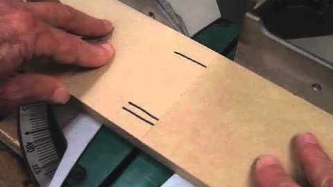 Checking for Square Cut on Chop Saw