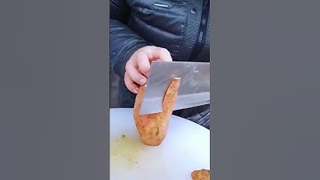 Super sharp Simple Smart Tool to quickly cut potatoes #farming #shorts