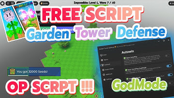 Garden Tower Defense NEW Script | Best GodMode More 2025!