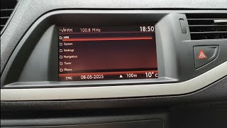 Citroen C5 X7 Rnegmyway Hidden Menu