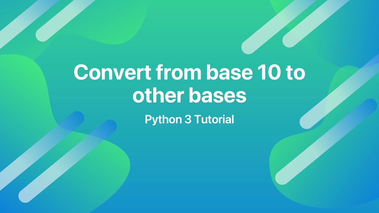 Base Conversion Python