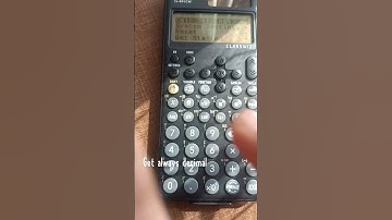how to always get decimal value in Casio classwiz fx 991 -cw calculator #991cw calculator hack