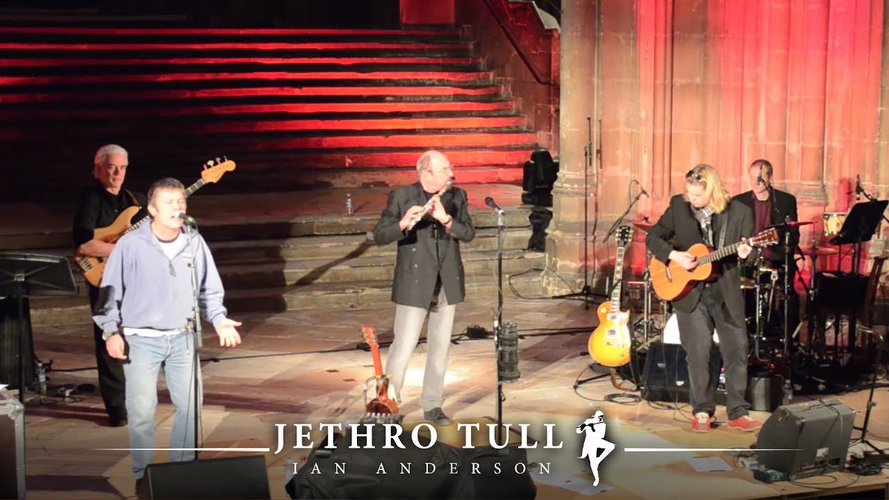Ian Anderson from Jethro Tull with Bruce Dickinson form Iron Maiden in Canterbury Cathedral