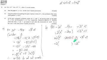DSE maths core 2015 paper1 #18 locus quadratic function