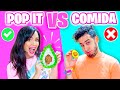 POP IT vs COMIDA 😂 QUÉ ES MEJOR? 🤔 Sandra Cires Art ft Harold Artist