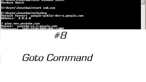 Windows Batch Scripting Tutorial Episode 8 - Goto Command