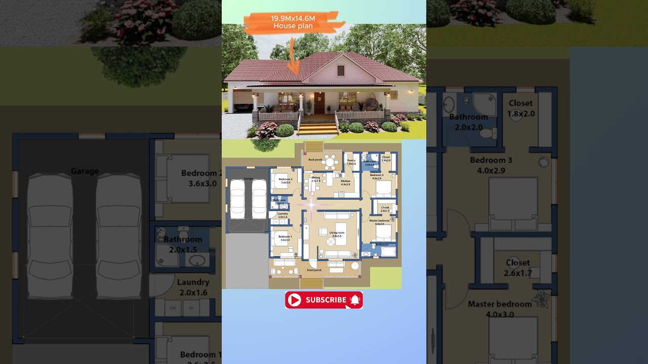 4 bedroom house plan with garage