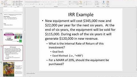 External rate of return - ENGR 222 (9 Oct 2020) Class 20