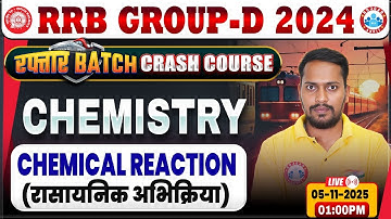 RRB Group D Science Classes 2025 | Group D Chemistry Class | RRB Group D Crash Course