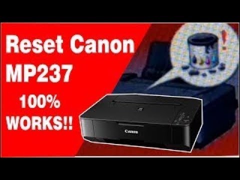 how to reset mp237 printer. 