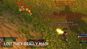 Scrubwell - Funny STV 4 Meatheads vs 1 Hollywood Tauren Druid Vanilla WoW