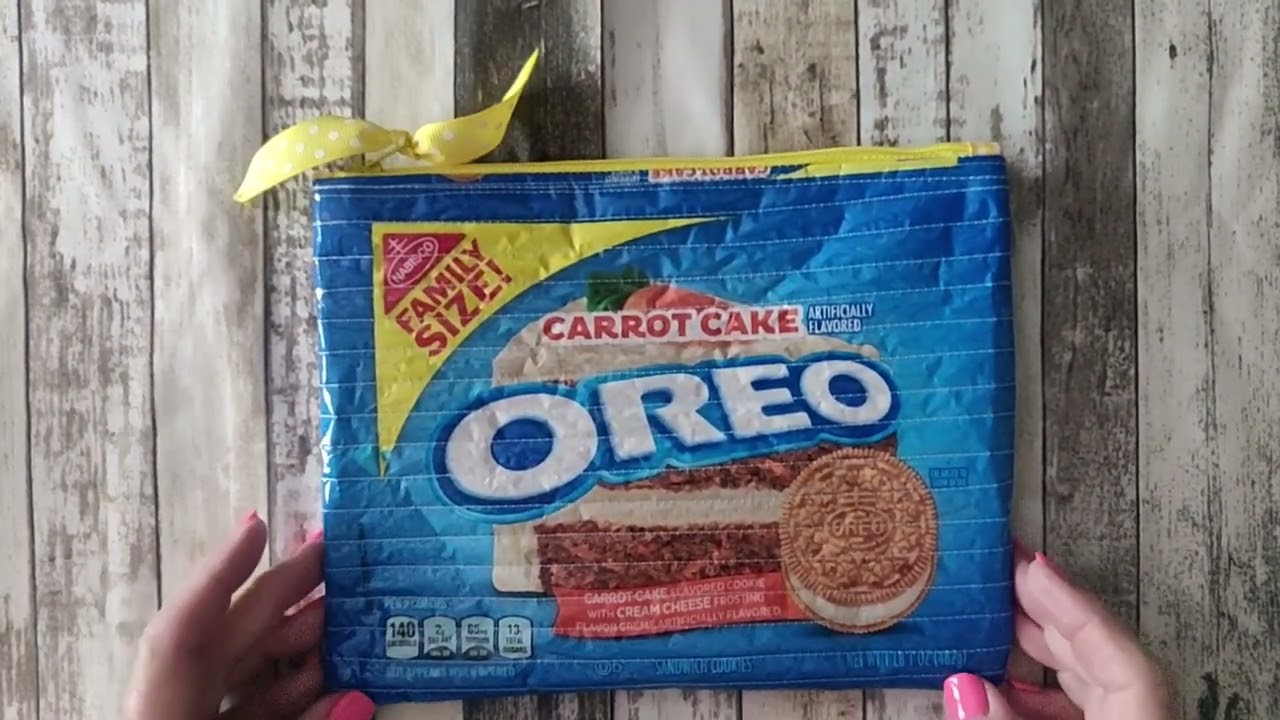 UpCycled Zippered Bags Made From Candy & Girl Scout  Oreo Cookie Bags